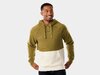 Trek Oberteil Trek Color Block Hoodie L Olive/Cream